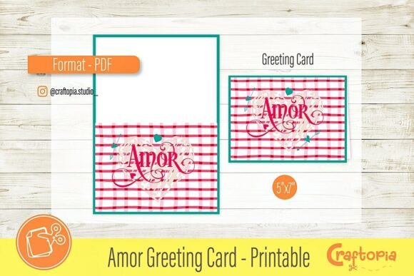 Download Amor Greeting Card – Printable Design - Premium Bundle