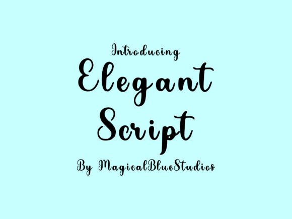 Download Elegant Script - Elegant script Collection