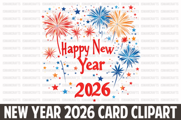 Download Happy New Year 2026 Greeting Card PNG - Premium Bundle