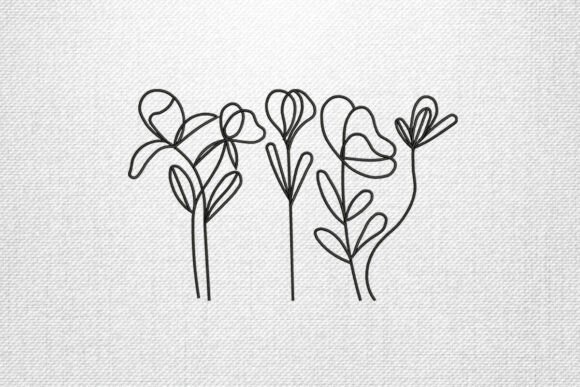 Download Minimal Line Flowers - Premium Resources
