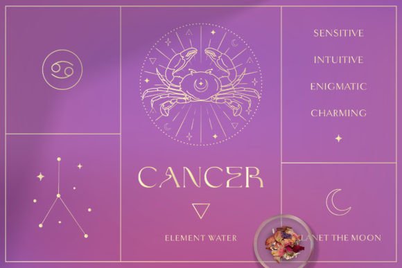 Download Cancer Zodiac Sign Logo Branding Designs - Brand Collection